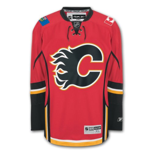 Calgary Flames Reebok Premier Youth Replica Home NHL Hockey Jersey Size Large/X-Large