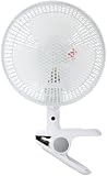 YAMAZEN 18cmクリップ扇風機 C-AH18(WH) ホワイトグレー