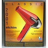 Elchim 2001 Hair Dryer 1800 watts - RED/BLACK