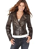 Hydraulic Jacket, Long Sleeve Distressed Faux Leather Motorcycle