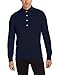 Alex Stevens Men's Two-Cable Quarter-Button Sweater