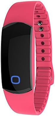 Comcome 25-30 days standby time Fitness Track, Waterproof Smart Bracelet Activity Tracker Sport Wrist With Signal light (Red)