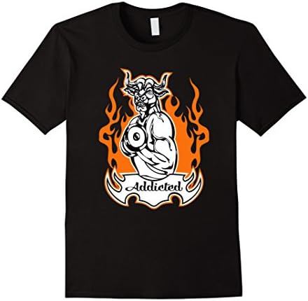 Men's Sport Addicted Bodybuilding Large Black