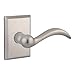 Baldwin PS.ARC.RSR.492 Passage Arch Lever & Rustic Square Rose44; White Bronze