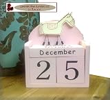 Hand Crafted Wooden Horse Calendar.