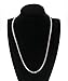 TRUSUPER Jewelry 3.5mm Titanium Steel Mens Beveled Curb Link Chain Silver Necklace, 24