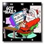 Rich Diesslins Cartoon Days of Christmas TCDC - Ira Monroe about Santas E-Mail for Christmas - Wall Clocks