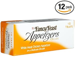 Fancy Feast Appetizers for Cats, White Meat Chicken, 2-Ounce Tubs (Pack of 12) by 