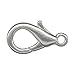 10mm, 12mm & 14mm Silver Plated Lobster Claw Clasps, Strong & Easy to Open, Beautiful Silver or Bronze Color, Lead, Nickle and Cadmium Free (14mm Silver Plated Clasps Pack of 200)