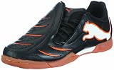 Puma PowerCat 3.10 IT Jr 101930, Unisex - Kinder, Sportschuhe - Fu&szlig;ball, Schwarz (black-white-fluo orange 08), EU 38 (UK 5) (US 6)