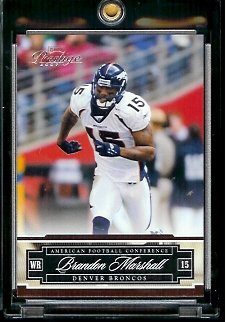 2007 Playoff Prestige Football Card #48 Brandon Marshall - Denver Broncos - Mint Condition - Shipped In Protective ScrewDown Case!