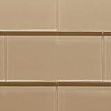 Glass Subway Tile 3x6" Desert Sand (Sample Piece) Regular Price $11.85SF