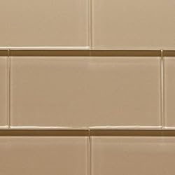 Glass Subway Tile 3x6" Desert Sand (Sample Piece) Regular Price $11.85SF