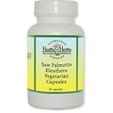 Alternative Health & Herbs Remedies Saw Palmetto Eleuthero Vegetarian Capsules, 60-Count Bottle