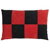 Review Cody Home  / Checkerboard Pillow - Tomato/ Black (18x27