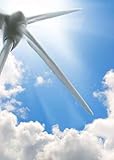 Wind Turbine Background, Environment Energy - Image - 18"H x 13"W - Peel and Stick Wall Decal by Wallmonkeys