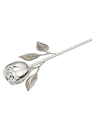 Home: Rose Ring Holder, long stem - Elegance Silver