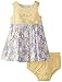 Calvin Klein Baby-Girls Infant Yellow Print Dress with Panty