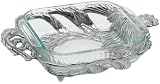 Arthur Court Rooster Square Casserole with 2-Quart Pyrex
