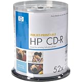 52X Write-once CD-r Spindle with Ink Jet Printable Surface