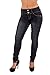 Style SF85098MS - Plus Size High Waist, Butt Lifting, Skinny Leg Jeans in Washed Black Size 20