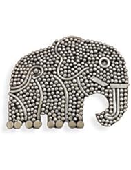 Sterling Silver Beaded Elephant Pin
