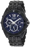 Armitron Men's 20/4664BLTI Black Ion-Plated Stainless-Steel Multi-Function Blue Dial Sport Watch
