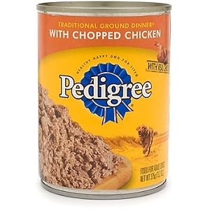 Pedigree Traditional Ground Dinner with Chopped Chicken Canned Dog Food