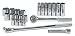 SK 4123-6 23 Piece 1/2-Inch Drive 6 Point 7/16-Inch to 1-1/4-Inch Standard and Deep Socket Set