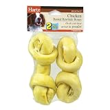 Hartz 7-Inch Roundknot Bones, Chicken Flavor, Pack of 2