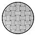 Carrara Marble Italian White Bianco Carrera Basketweave Mosaic Tile with Bardiglio Gray Dots Polished