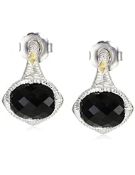 Judith Ripka "Contempo" Oval Stone Black Earrings