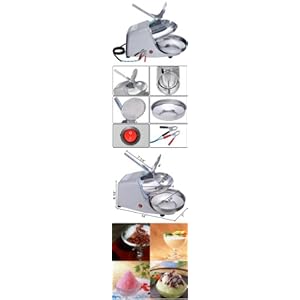 12v Electric Steel Snow Cone Ice Shaver Machine