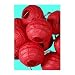 4"D Chinese Solid Red Paper Lantern Lights (String of 10)