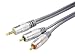SLx Gold 1.5m 3.5mm Stereo Jack to 2 Phono Interconnect