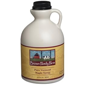 Brown Family Farm Pure Vermont Maple Syrup, 32-Ounce Jug