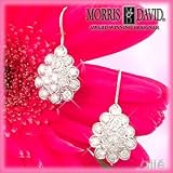 14K Diamond Flower Leverback Earrings by Morris & David