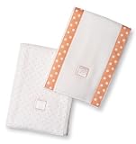 SwaddleDesigns Baby Bupies - Set of 2 - Polka Dots - Orange