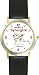 Habit 6 - Synergize (English Text) - DELUXE TWO-TONE WATCH from THE 7 HABITS - WATCH COLLECTION BY WATCHBUDDY&reg; - Arabic Numbers - Black Leather Strap-Size-Large ( Men's Size or Jumbo Women's Size )