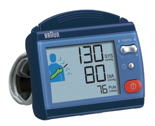 Braun BP 3510 Easy Click Blutdruckmessgerät Handgelenk blau