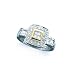 Jewelry : 14K Two Tone Gold 1/2 ct. Princess Cut Diamond Engagement Ring