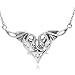 Sterling Silver Celtic Angelic Wings Love Knot Necklace, 20.5