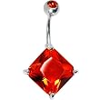 July 16mm Birthstone Color Belly Ring