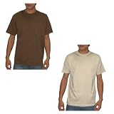2 PACK: Mens Eddie Bauer Crew Neck Short Sleeve T Shirt / Tee Brown & Beige 41FKNFbSByL. SL160 2 PACK: Mens Eddie Bauer Crew Neck Short Sleeve T Shirt / Tee Brown & Beige