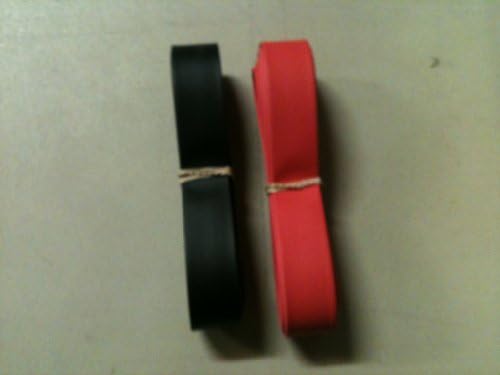 1/2" I.d. - 20' of 2:1 Polyolefin Black/Red Heat Shrink - One 10' Section of each
