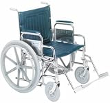 Tuffy Bariatric Hemi Wheelchair - 22''W x 18''D w/ Elevating Legrests