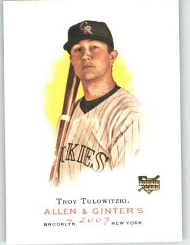 2007 Topps Allen and Ginter #75 Troy Tulowitzki (RC) - Colorado Rockies (RC - Rookie Card) (Baseball Cards)