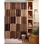 Wild Patch Faux Suede Fabric Shower Curtain By Maytex