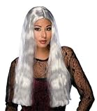  : LONG GREY Witch Costume Wig
