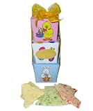 Easter Speckled Belgian Chocolate Bark Tower